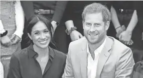  ?? CHRIS JACKSON/GETTY IMAGES ?? Prince Harry and Duchess Meghan of Sussex are expecting a baby in the spring. This will be the first child for the couple.