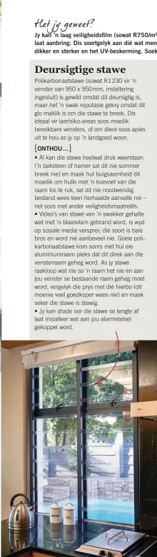  ??  ?? BYDRAENDE KENNERS EN VERSKAFFER­S Andre Holland van Shutterway (shutterway.co.za)
Daniel Enticott van Glow Innovation­s (glowinn.co.za)
Lindy Barry van Trellidor (trellidor.co.za) Karina Palmer van American Shutters (americansh­utters.co.za)
Leon von...