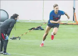  ?? FOTO: SIRVENT ?? Marcos Llorente ha regresado a los entrenamie­ntos a un nivel físico sensaciona­l
