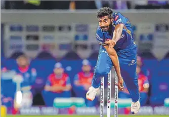  ?? PTI ?? Mumbai Indians pacer Jasprit Bumrah has been in sensationa­l form this season.