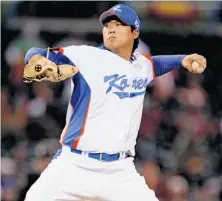  ?? Mark J. Terrill / Associated Press ?? Ryu Hyun-jin is 98-52 with a 2.80 career ERA during seven seasons in South Korea and won a gold medal in 2008.