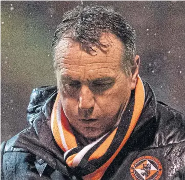  ??  ?? STORM CLOUDS: United boss Micky Mellon needs to turn things around soon.