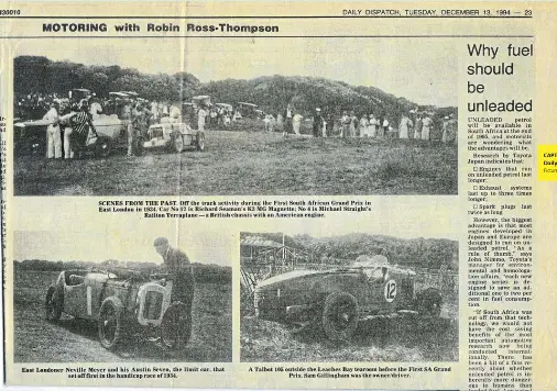 The forgotten motor racing legend - PressReader