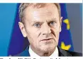  ??  ?? Tusk will EU-Ratspräsid­ent bleiben. Seine Position wackelt