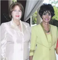  ??  ?? Carmen Heredia de Guerrero y Elsa Nuñez.