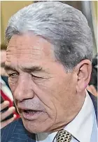  ??  ?? Winston Peters says the ex-NZ First officials are not expert witnesses.