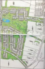  ?? DIGITAL FIRST MEDIA FILE PHOTO ?? A rendering of the proposed developmen­t of the 285acre Zern Tract along Jackson Road.