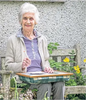  ??  ?? SPREADING THE WORD: Ida Donnachie loves doing The P&J’s prize crossword