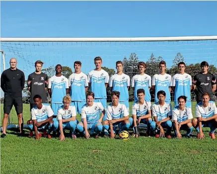  ?? SAM HEWAT/FAIRFAX NZ ?? The Sacred Heart College first XI football team will travel to Prague in May to compete against the world’s top high school teams.