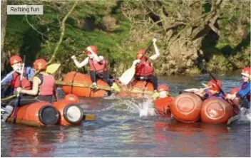  ??  ?? Rafting fun