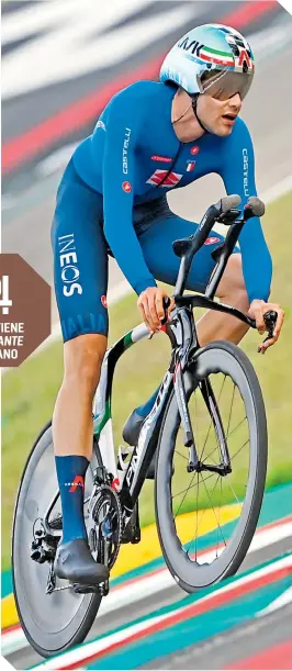  ??  ?? El ciclista italiano logró el triunfo y superó a los favoritos de esta prueba. / FOTO: AFP