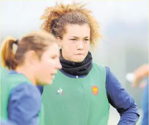  ?? Photo Icon Sport ?? La Rennaise Caroline Drouin était à Marcoussis cette semaine, en compagnie de quarante autres filles afin de préparer les futures échéances internatio­nales.