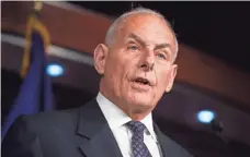  ?? SAUL LOEB, AFP/GETTY IMAGES ?? Secretary of Homeland Security John Kelly told the Hispanic Caucus he is sympatheti­c to DREAMers’ plight.