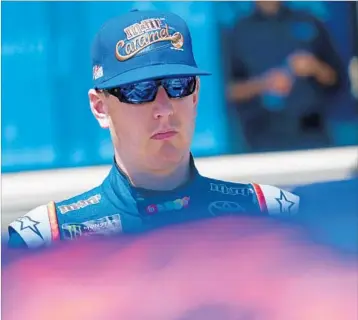  ?? MATT SULLIVAN/GETTY ?? Kyle Busch is fourth in the NASCAR Cup series season standings with six top-5 finishes but no victories in points races.