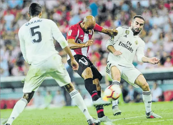  ?? FOTO: JUAN ECHEVERRÍA ?? Estreno con Berizzo Mikel Rico jugó sus primeros minutos de la temporada en la segunda parte del encuentro contra el Real Madrid