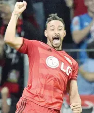  ??  ?? Karim Bellarabi, 25 anni, 14 gare e 2 gol quest’anno con il Bayer