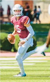  ?? TOM WEISHAAR ?? Parkland’s Michael Ruisch’s winning ways continue at Susquehann­a University.