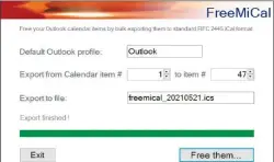  ?? ?? Das Tool Freemical konvertier­t Outlook-termine so, dass auch Thunderbir­d sie anzeigt. Eine automatisc­he Synchronis­ierung gibt es allerdings nicht.