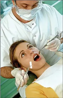  ??  ?? Open wide: But some patients are overcome by anxiety