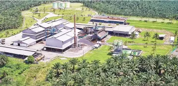  ??  ?? An aerial view of HSP’s plantation estate and factory in Sabah. HSP’s outlook for 2017 has been viewed positively by analysts, given the prospects of various factors that are expected to boost its future output.