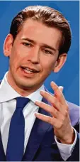  ?? Foto: Odd Andersen, afp ?? Blick nach vorn: Bundeskanz­ler Sebasti an Kurz (ÖVP).