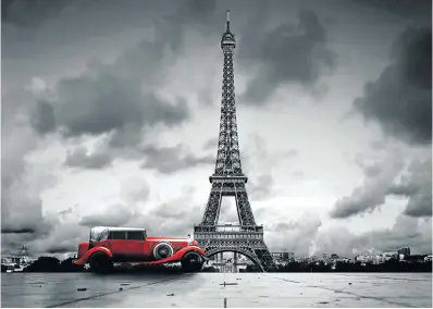  ?? Picture: 123rf.com/profile_niserin ?? DRIVING IS FOR THE BRAVE The Eiffel Tower in Paris and a vintage car.