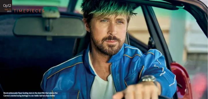  ?? PICTURES: TAG HEUER ?? Brand ambassador Ryan Gosling stars in the short film that salutes the Carrera’s storied racing heritage in a no-holds-barred chase thriller