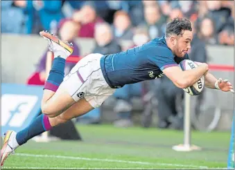  ?? ?? Rufus Mclean scores his second try against Tonga