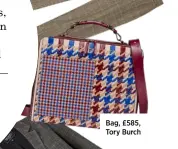  ??  ?? Bag, £585, Tory Burch