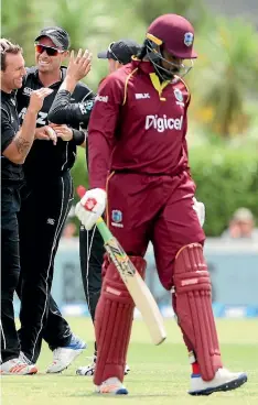  ?? PHOTOSPORT ?? Chris Gayle and the West Indies have been woeful on tour.