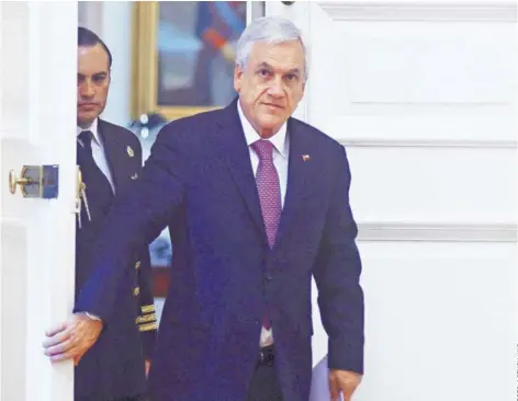  ??  ?? ► El Presidente Piñera ayer insistió en la necesidad de una agenda que iguale derechos.