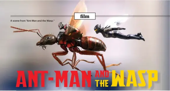  ?? Photos: Disney/Marvel Studios via AP ?? A scene from "Ant-Man and the Wasp."