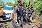  ?? — PTI ?? Special security force personnel arrive after two low intensity explosions were reported in the Jammu Air Force Station in the early hours of Sunday.