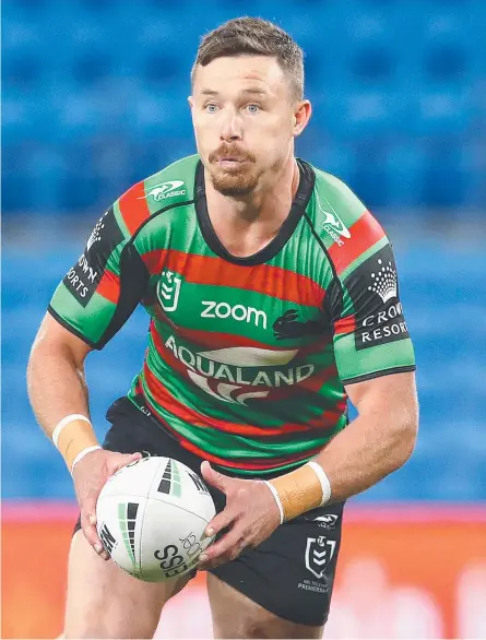  ??  ?? South Sydney’s Damien Cook is keen to play in the World Cup. Picture: Getty