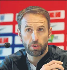  ?? FOTO: GETTY ?? Southgate, en su rueda de prensa previa al choque ante España