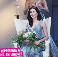  ?? Archivo ?? REPRESENTA A P.R. EN LONDRES
La Miss Mundo boricua se enfrentó a otras 110 candidatas.