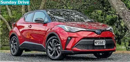  ??  ?? Even the AWD version of the C-HR is super-frugal.