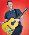  ??  ?? Tour of duty: Coldplay star Chris Martin wants sustainabl­e gigs