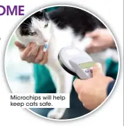  ?? ?? Microchips will help keep cats safe.