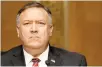  ??  ?? U.S. Secretary of State Mike Pompeo