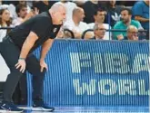  ?? DANTE FERNANDEZ/AFP ?? US coach Jim Boylen on the sidelines during the World Cup qualifiers game against Uruguay on Thursday at the Antel Arena in Montevideo.