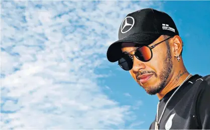  ??  ?? Familiar sight: Lewis Hamilton can wrap up the Formula One title with two races to spare in Mexico City this weekend