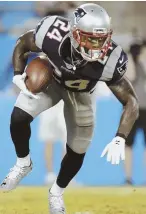  ??  ?? JONES: Patriots rookie return man acknowledg­es he needs to get a better handle on his job.