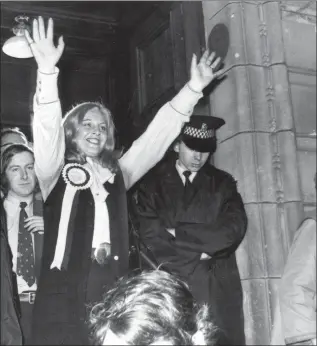  ??  ?? Before her time at Holyrood, Margo Macdonald famously won the Glasgow Govan by-election in 1973
