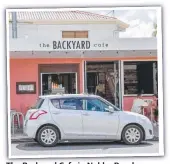  ?? ?? The Backyard Cafe in Nobby Beach.