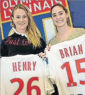  ?? FOTO: OL ?? Amandine Henry y Morgan Brian, los refuerzos del Lyon para enfrentars­e al Barça