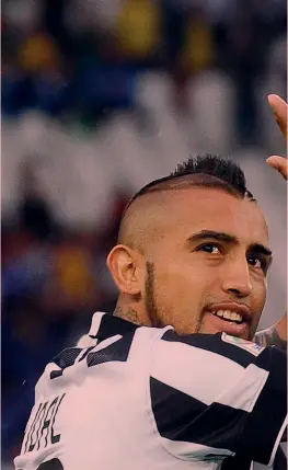  ?? REUTERS ?? Arturo Vidal, 28 anni, sbarcò alla Juve nel 2011