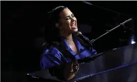  ?? Photograph: Kevin Mazur/BBMA2020/Getty Images for dcp ?? ‘I don’t care if this ruins my career’ ... Demi Lovato performs Commander in Chief at the Billboard music awards in Los Angeles.
