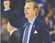  ?? MIKE CARLSON / GETTY IMAGES FILES ?? “I'll be honest: I miss not playing all the teams,” said Tampa Bay Lightning head coach Jon Cooper.