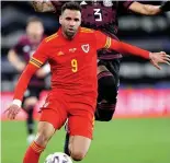  ??  ?? Hal Robson-kanu in action for Wales against Mexico last Saturday.